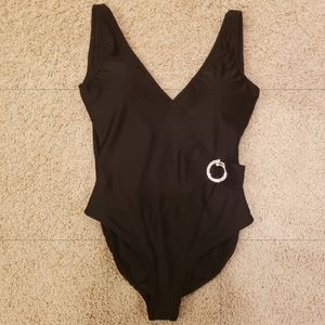 Custom  black pageant swimsuit size L